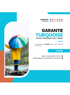 Garantie 12 mois turquoise...