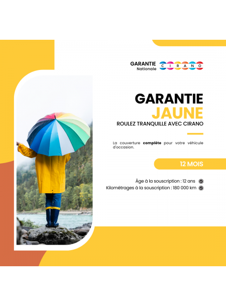 Garantie 12 mois jaune CIRANO